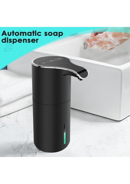 Otomatik Sabun Dispenser Siyah, Köpük Sabunu Dispenser Şarj Edilebilir Şaşırtıcı Olmayan Otomatik Sabun Dispenseri Banyo Için (Yurt Dışından) fırsatları