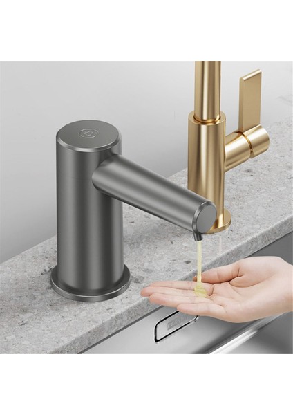 Tezgah Lavabo Museti Sabun Dispenser Kızılötesi Indüksiyon Otomatik Sabun Dispenser Banyo Dispenser Sıvı Gümüş (Yurt Dışından) fırsatları
