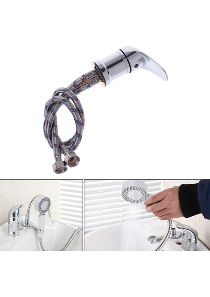 Sıcak Soğuk Musluk Sprey Hortum Değiştirme Seti Spa Güzellik Salonu Şampuan Kase Lavabo Saç Salonu Yapı Malzemeleri Aksesuarları (Yurt Dışından) modelleri