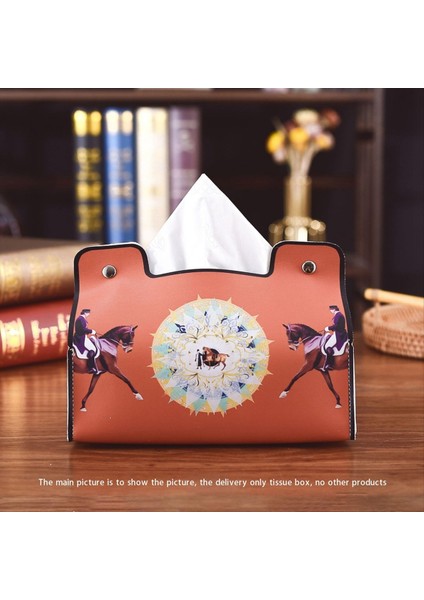 Retro Mobilya Doku Kutusu Deri Peçete Tutucu Masaüstü Evrensel Organizatör, B (Yurt Dışından) fiyatları