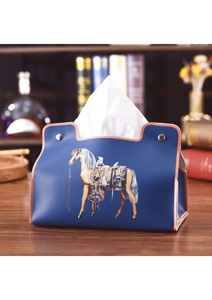 Retro Mobilya Doku Kutusu Deri Peçete Tutucu Masaüstü Evrensel Organizatör, B (Yurt Dışından) modelleri