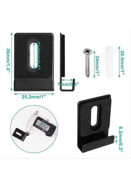 10 Adet Ağır Hizmet Tipi Ayna Asılı Kit, Ağır Ayna Montaj Donanım Ayna Klipsleri Duvar Montajı, Tek Delikli Siyah (Yurt Dışından) indirimleri