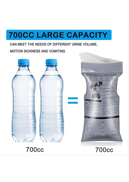 Tek Kullanımlık Acil Acil Çanta, 8 Paket Taşınabilir Kamp Çantası, Seyahat Çiş Çantaları, Acil Portatif Idrar Çantası (Yurt Dışından) modelleri