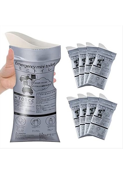 Tek Kullanımlık Acil Acil Çanta, 8 Paket Taşınabilir Kamp Çantası, Seyahat Çiş Çantaları, Acil Portatif Idrar Çantası (Yurt Dışından) indirimleri