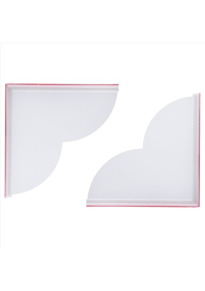 2pcs Küvet Köşe Sıçrama Koruyucusu, Akrilik Köşe Koruyucusu Duş Küvet Koruyucusu, Banyo Küvet Sıçrama Korumaları (Yurt Dışından)