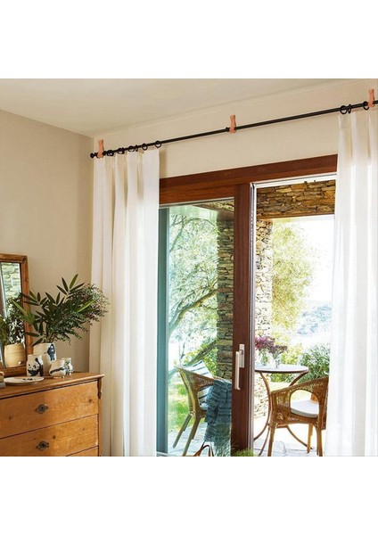 10PCS Deri Perde Çubuk Tutucu, Deri Perde Çubuk Braketi, Pu Ahşap Perde Çubuk Için Deri Döngü Kayışı, Kayış Duvar Kancaları (Yurt Dışından) modelleri