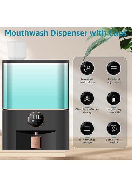 Otomatik Ağız Yıkama Dispenser Dokunmasız, Duvara Monte Ağız Yıkama Dağıtıcı, Bardaklı Banyo Için, Çocuklar ve Yetişkinler Için (Yurt Dışından) fırsatları