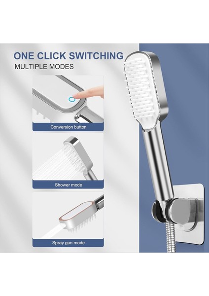 Küvet Musluk Için Köpek Duş Eki, 6 Adaptörlü Evcil Hayvan Duş Püskürtücü Eki, Saç Yıkama Için 79 Inç Hortum (Yurt Dışından) fırsatları