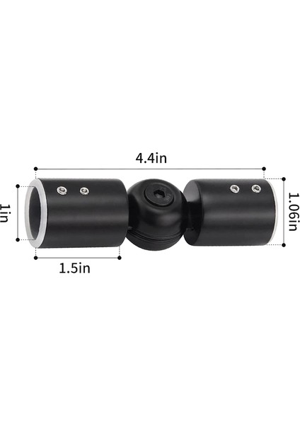 2 Adet Perde Çubukları Köşe Konnektörü, 1 Inçlik Pencere Perde Çubukları (Siyah) Için Ayarlanabilir Perde Çubuk Köşe Konnektörü (Yurt Dışından) fiyatları