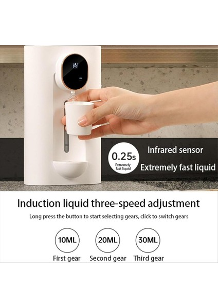 Banyo Için Otomatik Gargara Dağıtıcı 18 Oz Duvara Monte Edilmiş Akıllı Ağız Yıkama Dağıtıcı 2 Yeniden Kullanılabilir Bardak Beyaz (Yurt Dışından) modelleri