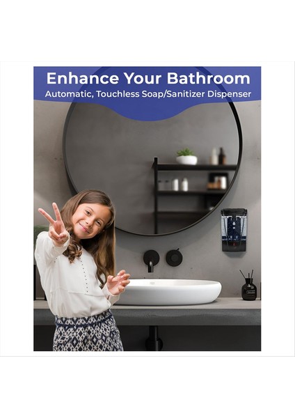 Otomatik Sabun Dağıtıcı, Dokunulmaz Kızılötesi Hareket Sensörü, Banyo Mutfak Otel Için 700ML Dokunmasız Dağıtıcı (Yurt Dışından) fiyatları