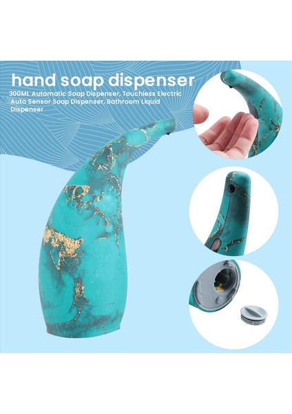 300ML Otomatik Sabun Dağıtıcı, Dokunulmaz Elektrikli Otomatik Sensör Sabunu Dağıtıcı, Banyo Sıvı Dağıtıcı (Yurt Dışından) indirimleri