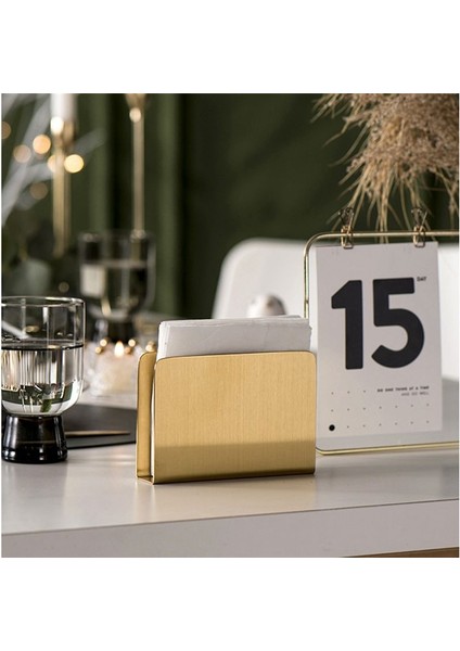 Iskandinav Yaldızlı Peçete Tutucu Demir Sanat Altın Dikey Doku Kutusu Doku Depolama Sahipleri Otel Restoranı Masaüstü Dekorasyon (Yurt Dışından) modelleri