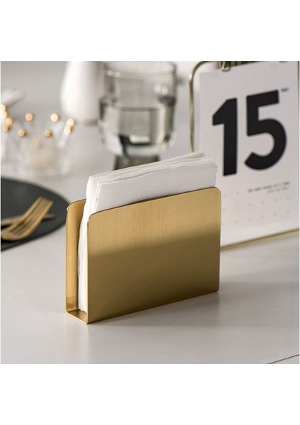 Iskandinav Yaldızlı Peçete Tutucu Demir Sanat Altın Dikey Doku Kutusu Doku Depolama Sahipleri Otel Restoranı Masaüstü Dekorasyon (Yurt Dışından) fırsatları