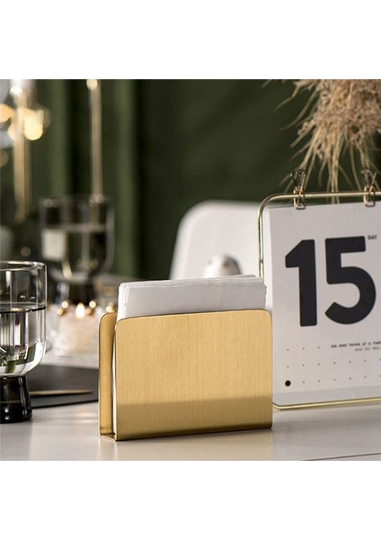 Iskandinav Yaldızlı Peçete Tutucu Demir Sanat Altın Dikey Doku Kutusu Doku Depolama Sahipleri Otel Restoranı Masaüstü Dekorasyon (Yurt Dışından) indirimleri