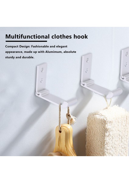 5 Pcs Katlanabilir Duvar Kancası, Görünmez Alüminyum Duvar Montajı Hook Kulaklık Tutucu Tutucu Ceket Yaratıcı Giysiler Kanca Mutfak Banyo Yatak Odası (Gümüş) (Yurt Dışından) fiyatları