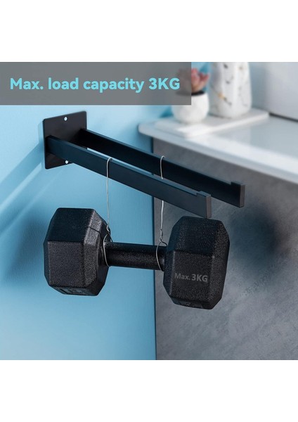 Havlu Ray Yok Sondaj Gerektirmez Kendi Kendine Yapışkan Çift Kare Paslanmaz Çelik Duvar Banyo ve Mutfak Için Monte 40 cm (Yurt Dışından)