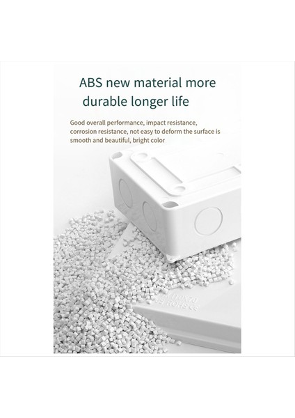 Abs Su Geçirmez Kavşak Kutusu Açık Terminal Kutusu Plastik Güç Salonu Kutusu Genel Elektrik Mühendisliği Muhafazası Siyah (Yurt Dışından) indirimleri