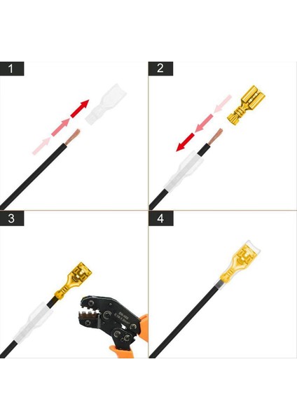 900PC Kesim Terminal U/o Şekilli Bir E Sonlandırma 2.8/4.8/6.3mm Tel Konektör Kablosu Sonlandırma Plakası (Yurt Dışından) indirimleri