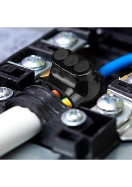 5 Pcs Siyah Yalıtımlı Çoklu Kablo Konektörü, 3 Bağlantı Noktası Elektrikli Tel Konektör ve Lehimleme Pabuçları, Kablo Ekleyicileri 14-4AWG (Yurt Dışından) fiyatları