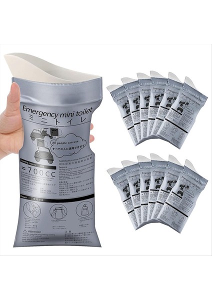 Tek Kullanımlık Acil Acil Çanta, 12 Pack Portatif Kamp Çantaları, Seyahat Çiş Çantaları, Acil Portatif Idrar Çantası (Yurt Dışından) indirimleri