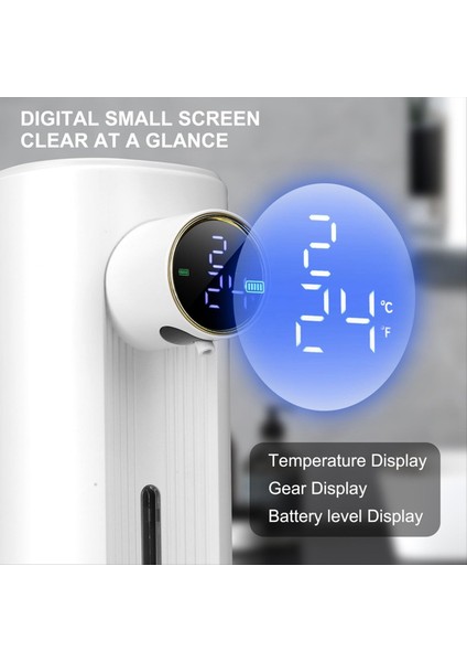 Dokunulmaz Otomatik Köpük Sabun Dağıtıcı 11.83 Oz, 5 Ayarlanabilir Seviye, Mutfak ve Banyo Sıvı Beyaz Için Uygun (Yurt Dışından) modelleri