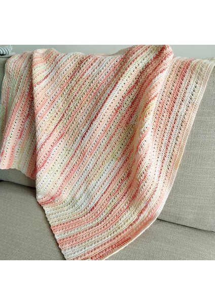 El Örgüsü (Crochet/tığ Işi) Bebek Battaniyesi, 80X80 cm fırsatları