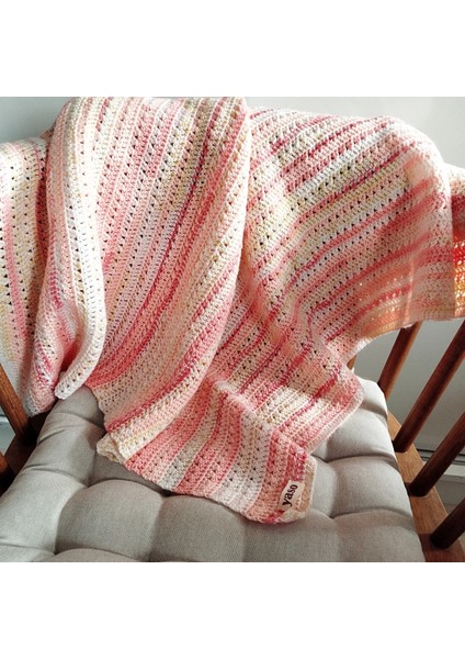 El Örgüsü (Crochet/tığ Işi) Bebek Battaniyesi, 80X80 cm