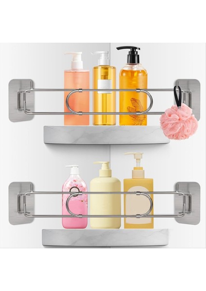 Rv Duş Köşe Depolama Çubuğu Ayarlanabilir Paslanmaz Çelik Rv Köşe Depolama Çubuğu Banyo Aksesuarları Içinde Römork 2 Paket (Yurt Dışından) modelleri