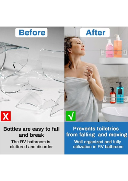 Rv Duş Köşe Depolama Çubuğu Ayarlanabilir Paslanmaz Çelik Rv Köşe Depolama Çubuğu Banyo Aksesuarları Içinde Römork 2 Paket (Yurt Dışından) indirimleri