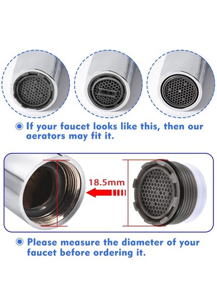 10 Adet Musluk Havalandırıcı Lavabo Musluk Akışı Kısıtlayıcısı Için Yedek, Mutfak Banyo Önbellek Havalandırıcıları 2 Adet Çıkarma Aracı (Yurt Dışından) fiyatları