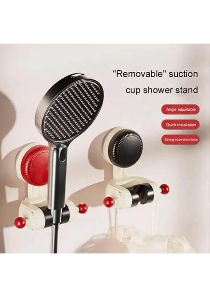 Ayarlanabilir Vantuz Duş Tutucu Döner Duş Tutucu Çıkarılabilir El Duş Vantuz Tutucu Kırmızı (Yurt Dışından) modelleri