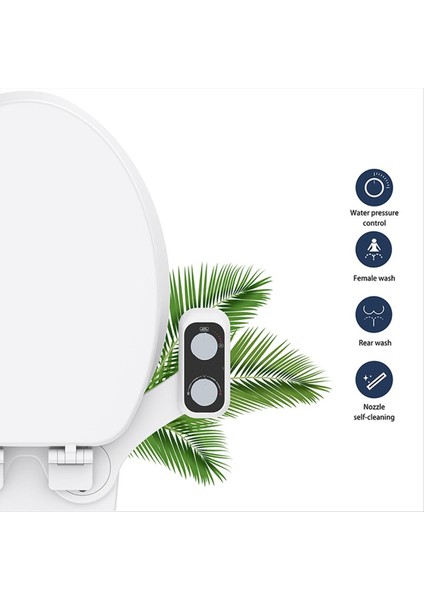 Bide Eki Ultra Slim Tuvalet Çift Meme Tuvalet Spiral Ayarlanabilir Su Basıncı Elektrik Olmayan Püskürtücü 9/16 (Yurt Dışından) modelleri