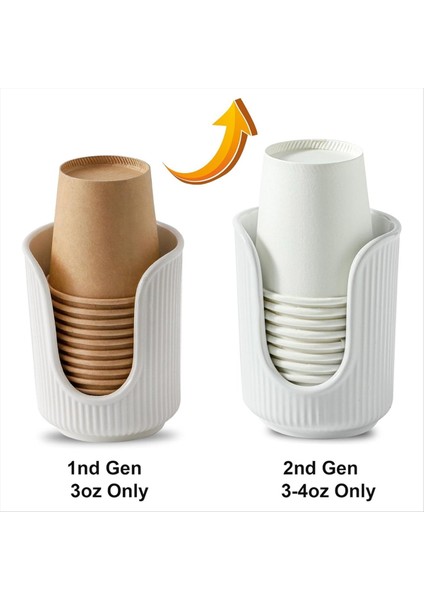 2 Adet Kağıt Fincan Tutucu, Tek Kullanımlık Fincan Tutucu, Masaüstü Fincan Tutucu, Çok Işlevli Bardak Depolama Rafı (Yurt Dışından) indirimleri