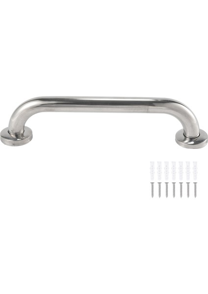 Yeni Banyo Küveti Tuvalet Paslanmaz Çelik Küpeşte Tutma Çubuğu Duş Güvenlik Destek Kolu Havlu Rafı (30 Cm) (Yurt Dışından)
