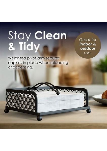 Zarif Düz Kağıt Peçete Tutucu - Masa, Mutfak, Tezgahlar ve Açık Masalar Napkins Dispenser Için Peçete Tutucuları (Yurt Dışından) fırsatları