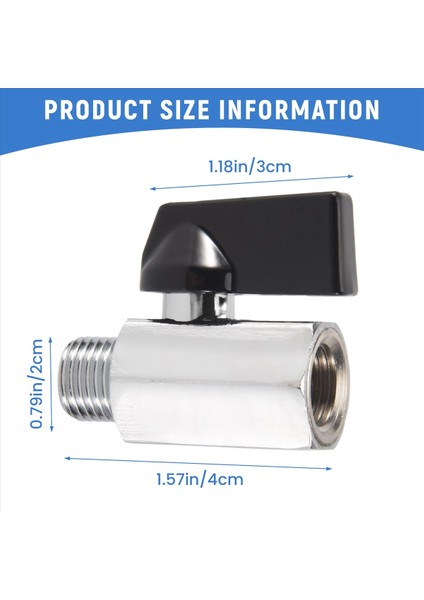 Krom Pirinç 1/4inch Bsp Boal Vana Işleri Daka Tomun To Kadın Hava Arak (Yurt Dışından) fırsatları