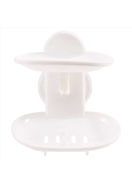 Çift Sabun Çanak Duş Banyosu Için Güçlü Emme Sabun Tutucu Tepsisi (Beyaz) (Yurt Dışından) fiyatları