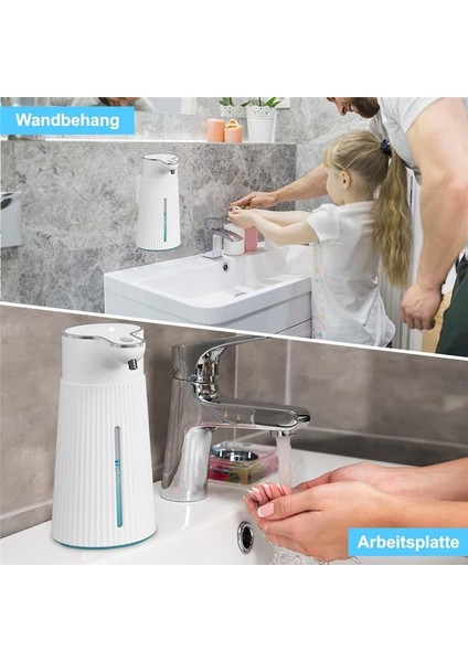 Otomatik Sabun Dağıtıcı, Otomatik Duvar Montaj Sabun Dağıtıcı, 400ML USB Şarj Edilebilir Elektrikli Sabun Dağıtıcısı (Yurt Dışından) fiyatları
