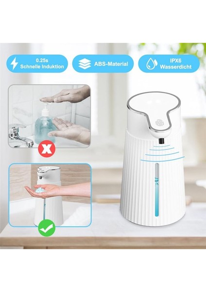 Otomatik Sabun Dağıtıcı, Otomatik Duvar Montaj Sabun Dağıtıcı, 400ML USB Şarj Edilebilir Elektrikli Sabun Dağıtıcısı (Yurt Dışından) modelleri