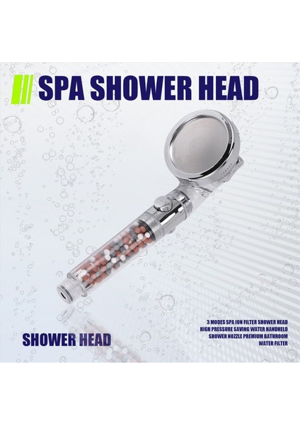 3 Mod Spa Iyonu Filtre Duş Başlığı Yüksek Basınç Tasarrufu Su Elde Duş Meme Premium Banyo Su Filtresi (Yurt Dışından) fırsatları