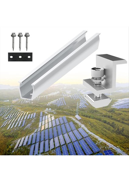 Güneş Paneli Braketi U-Ray Çatı Ray Konnektörü Braketi Çatı Montaj Kiti Metal Çatı, Düz Çatı, Levha Çatı Için Uygun (Yurt Dışından) modelleri