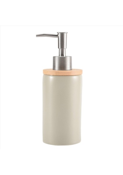 400ML Seramik Sabun Dispenser, Iskandinav Stili, Losyon Dispenser Sabun Dispenser Mutfak ve Banyo -Grey (Yurt Dışından)