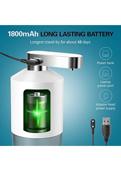 Otomatik Ağız Gargarası Dağıtıcı, Şarj Edilebilir Taşınabilir Ağız Yıkama Dağıtıcı Pompa Konteyner Şişesi 280ML/9.47OZ (Yurt Dışından) modelleri