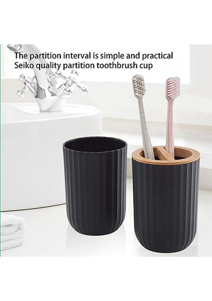 Bambu ve Ahşap Ürünler Yıkama Seti, Banyo Malzemeleri Seti, Plastik Tepsi Sekiz Parçalı Set Banyo Kiti (Yurt Dışından) fırsatları