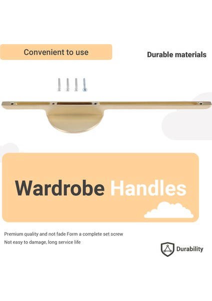 Mutfak Çekir Dolap Çekirdekleri Sap Fırçalanmış Pirinç Gardırop Kolları Dolap Tutamakları -Gold Büyük (Yurt Dışından) fırsatları