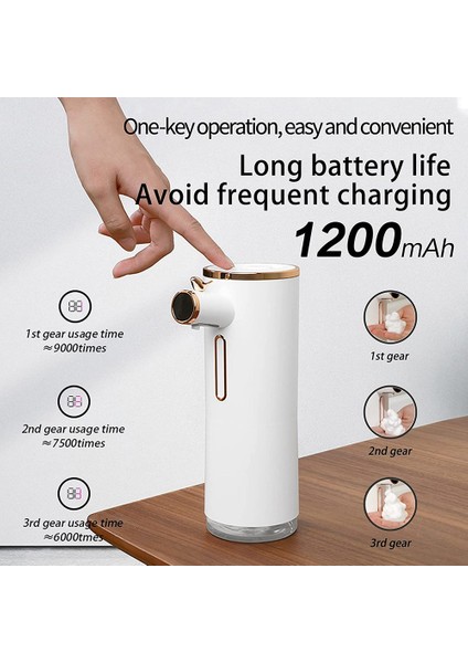 Otomatik Köpük Sabun Dağıtıcı, Dokunulmaz Elektrikli Sabun Dağıtıcı, Mutfak Banyosu Için Otomatik Ayarlanabilir Sabun (Yurt Dışından) fırsatları