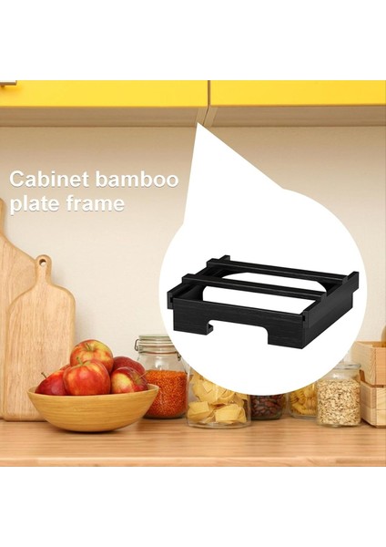 Kağıt Tabak Dağıtıcı 9 Inç Dolap Bambu Plakalar Tutucu Mutfak Tezgahı Dikey Plaka Dipenser Tutucular, A (Yurt Dışından) fiyatları