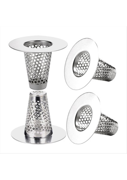 4pcs Banyo Lavabo Tahliye Süzgeçleri 1.2-1.6 Inç Tahliye Deliği, 1 Inç Küçük Konik Paslanmaz Çelik Küvet Drenaj Kapağı (Yurt Dışından)
