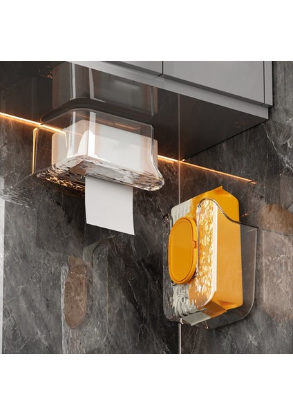 Mutfak Mendilleri Saklama Kutusu, Gözeneksiz Duvara Monte Kağıt Havlu Tutucu Mutfak Yatak Odası ve Banyo Islak Mendiller Saklama Kutusu (Yurt Dışından) indirimleri